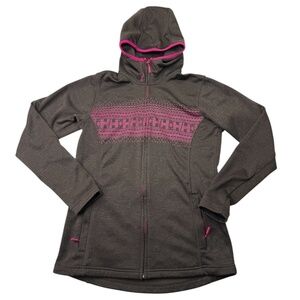 Helly Hansen Brown Pink Womens Hoodie Warm Size Medium